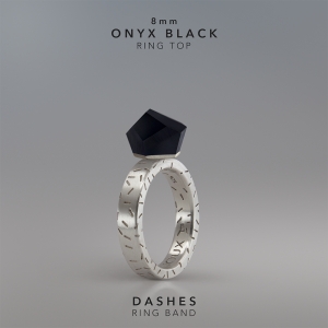 Ring Onyx Black 8mm Dashes ring band silver.jpg