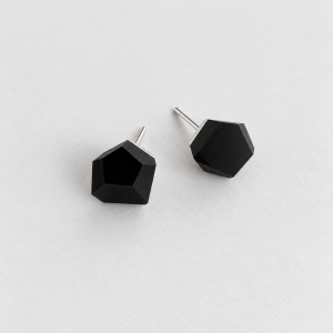 EARRINGS ONYX BLACK 8MM