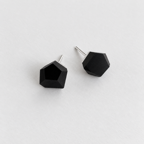EARRINGS ONYX BLACK 8MM