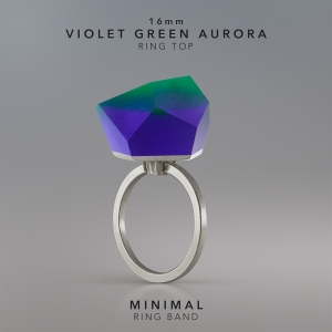 Ring Violet Green Aurora 16mm Minimal ring band silver.jpg
