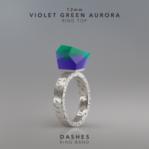 Ring Violet Green Aurora 12mm Dashes ring band silver.jpg
