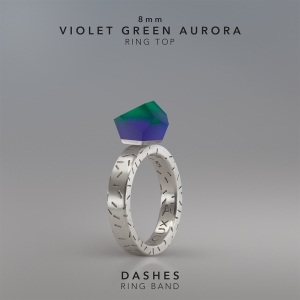 Ring Violet Green Aurora 8mm Dashes ring band silver.jpg