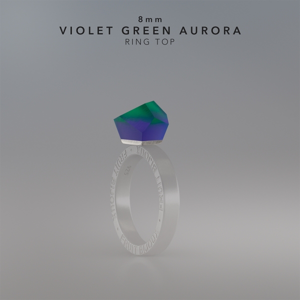 TOP VIOLET GREEN AURORA 8MM