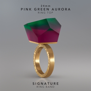 Ring Pink Green Aurora 24mm Signature ring band gold-plated.jpg