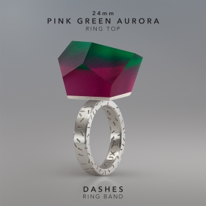 Ring Pink Green Aurora 24mm Dashes ring band silver.jpg