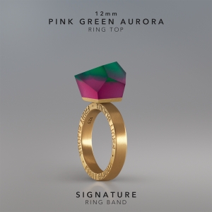Ring Pink Green Aurora 12mm Signature ring band gold-plated.jpg