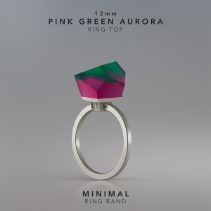 Ring Pink Green Aurora 12mm Minimal ring band silver.jpg