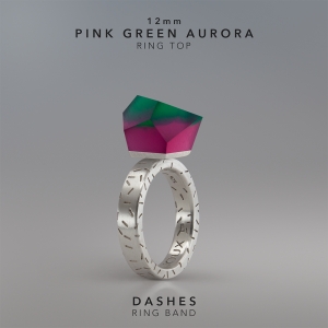 Ring Pink Green Aurora 12mm Dashes ring band silver.jpg