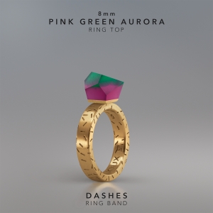 Ring Pink Green Aurora 8mm Dashes ring band gold-plated.jpg