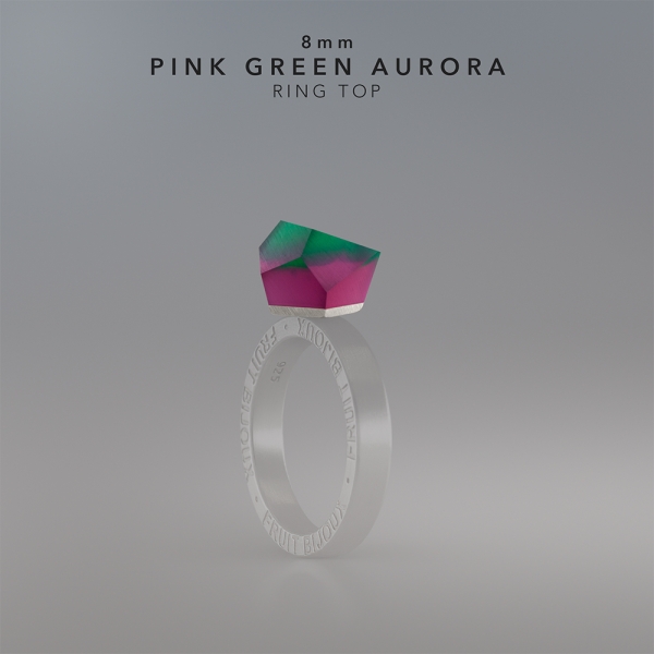 TOP PINK GREEN AURORA 8MM